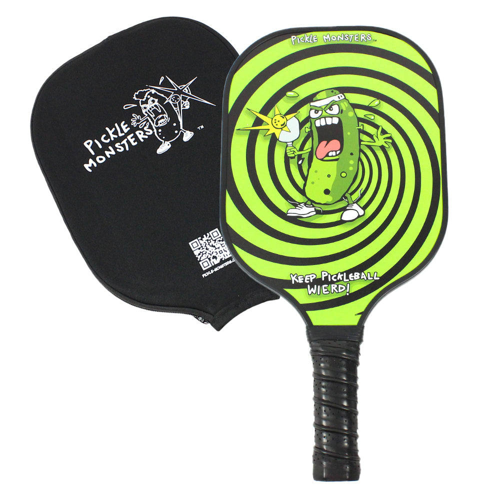 Pickle Monsters Carbon Fiber Pickleball Paddle - Cushioned Comfort Grip