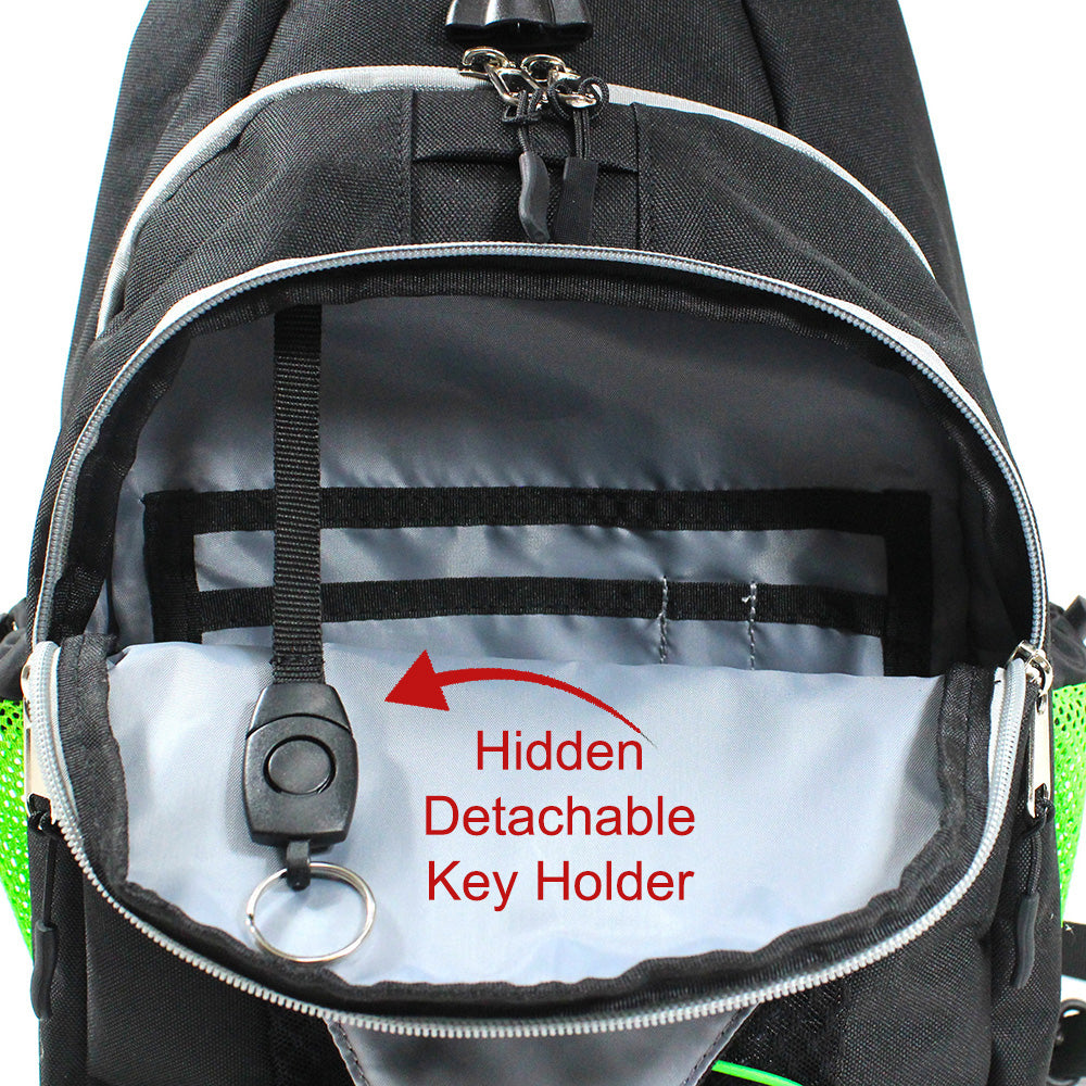 Pickle Monsters Pickleball Bag - Crossbody Sling Bag - Featuring Mr. Dill